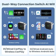 Adaptador Wireless CarPlay & Android Auto 2 em 1 (2025) - Conexão Sem Fio Instantânea - imagem 3