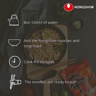 Macarrão Instantâneo Lamen Chapaghetti - Nongshim - Importado da Coreia - imagem 4
