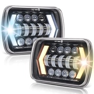 Farol de Milha LED 5x7 120W 16000 Lumens: 4 Modos e Seta Integrada para Aventura Off-Road - imagem 2