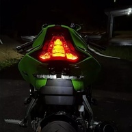 Lanterna Traseira Integrada LED Fumê para Kawasaki Ninja ZX (ZX25R, ZX4R, ZX6R, ZX10R) - Plug and Play - imagem 2