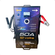 Carregador de Bateria 50A 12V Feron Bivolt: Partida Auxiliar e Amperímetro Integrado - imagem 1