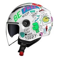Capacete Norisk Orion Free Masculino Aberto Branco com Óculos Solar Integrado - imagem 2