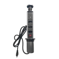Torre Multiplug Retrátil: 3 Tomadas, USB-C e USB-A Integrados | Solução Elegante e Segura - imagem 2