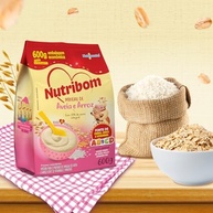 Nutribom Mingau Aveia E Arroz 600G - Com 39% De Aveia Integral Fonte De Ferro Zinco E Vitaminas - imagem 4