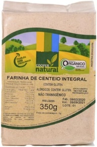Kit 3X: Farinha Centeio Integral Orgânico Coopernatural 350g - imagem 1