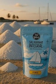 Sal Marinho Integral Fino de Mossoró BR Spices, Natural, 500g - imagem 3