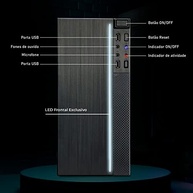 Computador Completo Intel Core i7 8GB SSD 256GB Monitor 19" 4 Núcleos Super Turbo Pc Hdmi Teclado e Mouse Strong Tech - imagem 3