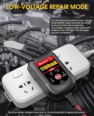 Carregador Inteligente 12V 1100mA: Mantenha Baterias de Carro, Moto e Mais Sempre Prontas! - imagem 5