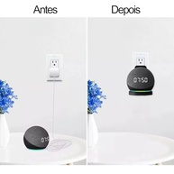Suporte de Tomada Inteligente para Alexa Echo Dot 4ª e 5ª Geração - Preto | Organização e Design - imagem 5