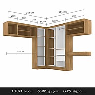 Guarda Roupa Casal Elsa Boreal: Elegância e Espaço Inteligente - imagem 2