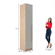 Guarda Roupa 1 Porta San Diego: Elegância e Espaço Inteligente - imagem 2