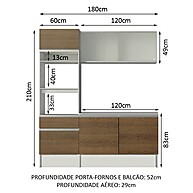 Cozinha Compacta Madesa Topazio Pop: Elegância e Espaço Inteligente - imagem 2