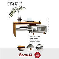 Mesa de Centro Lima: Design Moderno e Espaço Inteligente - imagem 1