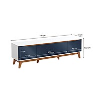 Rack Kappesberg 3 Portas: Design Moderno e Espaço Inteligente - imagem 2