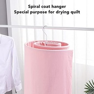 Rack de Secagem Giratório em Espiral - Solução Inteligente para Secar Roupas e Colchas - imagem 5