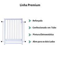 Portão Grade Premium Reforçado 80cm - Segurança Inteligente para Pets e Crianças - imagem 4