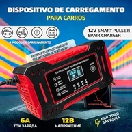Carregador Inteligente 12V com Display LCD: Revitalize Baterias de Carro, Moto e Caminhão - imagem 3
