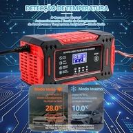 Carregador de Bateria Automotivo 12V Inteligente: Mantenha seu Carro e Moto Sempre Prontos! - imagem 4