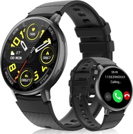 Smartwatch Hrich: Chamadas Bluetooth, +100 Modos Esportivos e Notificações Inteligentes (Preto) - imagem 1