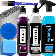 Kit Essencial Vonixx: Hydrox Fast Coating Cerâmico + V-Floc Shampoo + Intense Renovador Plástico Interno - imagem 2