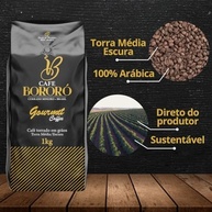 Café Bororó 1kg: Grãos 100% Arábica Gourmet Torra Escura - Sabor Intenso e Aroma Inesquecível - imagem 3