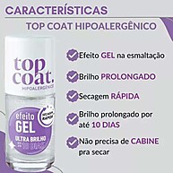 Top Coat Blant: Efeito Gel e Brilho Intenso! - imagem 2