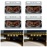 Kit 4 Luzes Laterais LED 24V para Caminhão: Brilho Intenso, Seta Âmbar e Olho de Demônio Personalizável - imagem 1