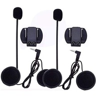 Intercomunicador Bluetooth Moto V6 Plus 1200m - Kit 2 Pares para Capacete com GPS e MP3 - imagem 2