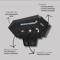 Intercomunicador Bluetooth para Capacete de Moto: Música, Chamadas e Comunicação Clara - imagem 4