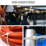 Abraçadeiras Plásticas Brancas Premium - Resistência e Durabilidade para Organização Interna/Externa - imagem 4