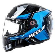 Capacete Peels Icon Force Preto/Marine: Segurança e Estilo com Óculos Interno Integrado - imagem 1