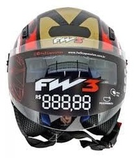 Capacete FW3 Aberto com Óculos Solar Interno: Estilo e Proteção para Você! - imagem 1