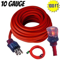 Extensão Elétrica Reforçada 10AWG 30m - Uso Interno/Externo, Luz Indicadora e Tomada Americana - imagem 3