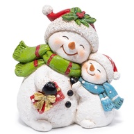 Figurinhas de Boneco de Neve para Decoração de Natal - Adornos Resina para Casa e Ambientes Internos - imagem 1