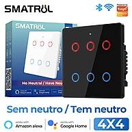 Interruptor Inteligente WiFi 6 Gangues SMATRUL - imagem 1