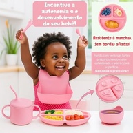 Kit Introdução Alimentar Bebê 8 Peças - Seguro, Antiderrapante e BPA Free - imagem 5