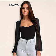 Lovito Body Casual Malha Contrastante – Conforto e Estilo para o Inverno - imagem 2
