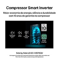 Geladeira LG Side by Side 647L: InstaView e Inverter - imagem 2