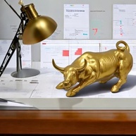 Tourinho de Wall Street - Estatueta Decorativa para Investidores e Ambientes Corporativos em Resina - imagem 3