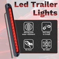 Kit 4 Tiras de Luz Freio Reboque LED 25cm Vermelha IP67 - Segurança e Visibilidade para seu Veículo - imagem 5