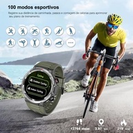 Smartwatch Militar Masculino UNITITY W50: Chamadas Bluetooth, 100 Esportes e IP68 - imagem 3