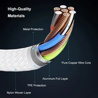 Cabo USB-C 60W: Carregamento Turbo para iPhone e iPad - imagem 3