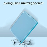 WB Capa iPad 7a, 8a e 9a Geração 10.2″ - Premium Slim Antichoque com Compart. para Pencil - Azul Claro - imagem 4