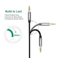 Cabo Auxiliar Ugreen 3.5mm Slim: Som Estéreo de Alta Qualidade para iPhone, iPad e Smartphones - imagem 3