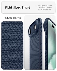 Capa Spigen Liquid Air para iPhone 17 Air - Azul Marinho: Proteção Premium e Estilo Moderno - imagem 4