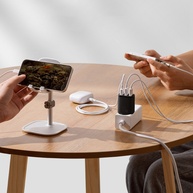 Carregador Baseus 17W: 3 USB + Cabo iPhone - imagem 2