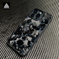 Capinha iPhone Carbono Forjado Blue: Proteção Premium - imagem 3