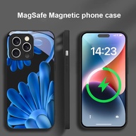 Capinha iPhone Flores Degradê Laranja - Magsafe - imagem 3