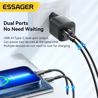 Carregador Essager 20W GaN: Turbo para seu iPhone! - imagem 3