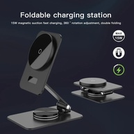 Carregador Wireless Magnético 15W: Base 360° para iPhone - imagem 3